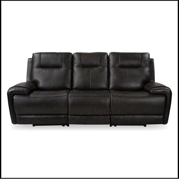 MR 93'' Leather Power Reclining Sofa Wayfair